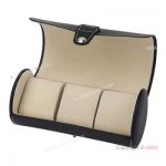 OEM Watch Boxes for 3 watches - High Quality Black Leather Case